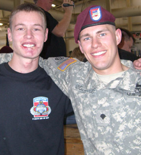 Two soldiers, one is a Disabled American Veteran DAV